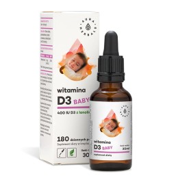 Aura Herbals Witamina D3 Baby (400IU) - krople (30ml) 