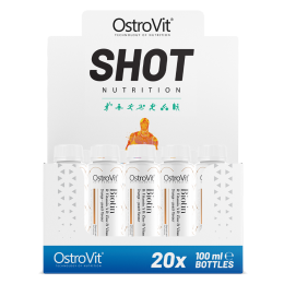 OstroVit Biotyna & Witamina A & Cynk & Witamina B2 Shot (20 x 100 ml)