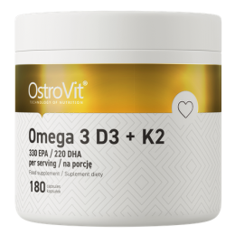 OstroVit Omega 3 D3+K2 (180 kap)
