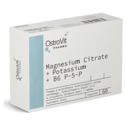 Ostrovit Pharma  Cytrynian Magnezu + Potas + B6 P-5-P (60 kap)