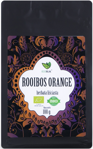 Aliness Herbata ekologiczna liściasta ROOIBOS ORANGE (100g)