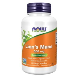 Now Foods Lion's Mane 500 mg (60 kap)