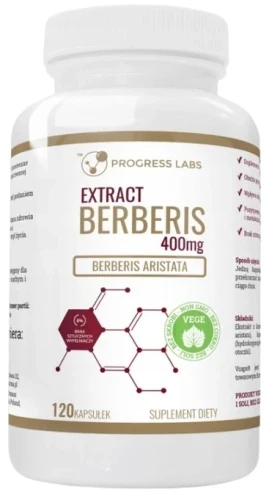 Progress Labs Berberis Aristata Berberyna  400mg (120 kaps.)
