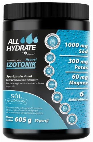 Aliness ALLHydrate Izotonik Neutral (605g 50 porcji)