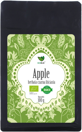 Aliness Herbata czarna APPLE liściasta EKO (100g)