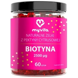 MyVita Żelki naturalne Biotyna (60 szt) data 30.09.2026