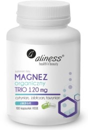 Aliness Magnez organiczny TRIO 120 mg z B6 (100 kap)