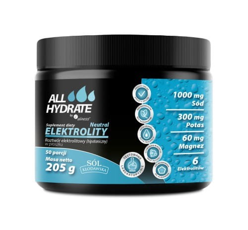 Aliness ALLHydrate  Elektrolity Neutral 205g  (50 porcji)