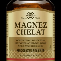 Solgar Magnez chelat aminokwasowy (100 tab)