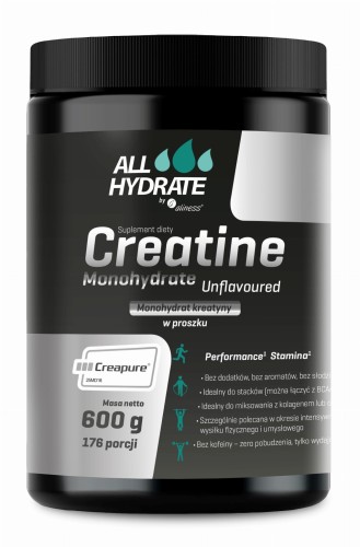 Aliness AllHydrate, Creatine (Creapure®) 600g (176porcji)