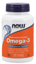 Now Foods omega 3 1000mg (100 kap)