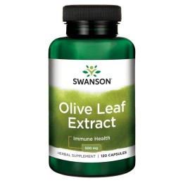 Swanson Olive Leaf Extract (liść oliwny) 500mg - (120kap)