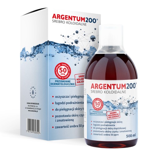 Aura Herbals Srebro Koloidalne 50 ppm 200 tonik (500 ml)
