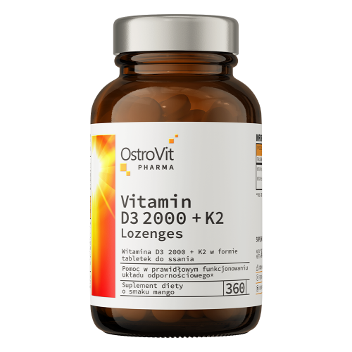 Ostrovit Witamina D3 20000IU + K2 do ssania (360 tab)