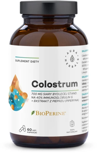 Aura Herbals Colostrum 700 mg + BioPerine® (60 kap)