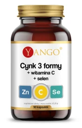 Yango Cynk 3 formy + Wit. C+Selen (90 kaps.)
