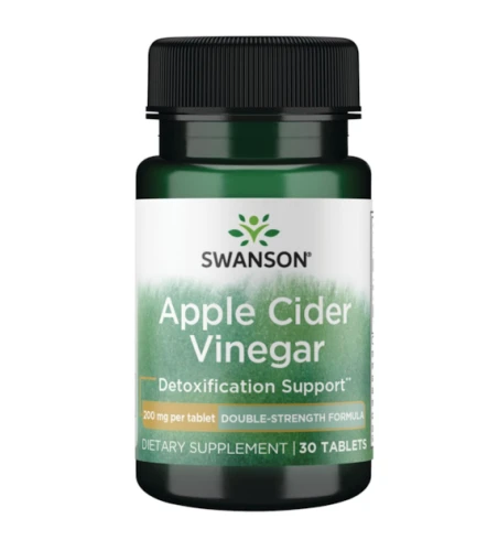 Swanson Apple Cider Vinegar - Double Strength 200mg (30 tab)