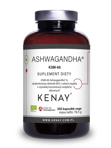 Kenay Ashwagandha KSM-66 BIO (300 kap)