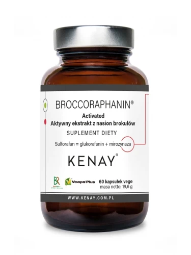 Kenay BroccoRaphanin® Activated - ekstrakt z nasion brokułów (60 kap)