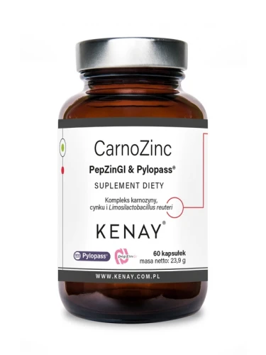 Kenay CarnoZinc PepZinGI & Pylopass™ (60 kap)
