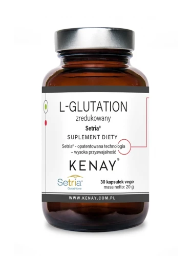 Kenay L-Glutation zredukowany 500mg Setria® (30 kap)