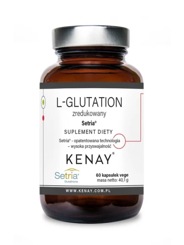 Kenay L-Glutation zredukowany 500mg Setria® (60 kap)