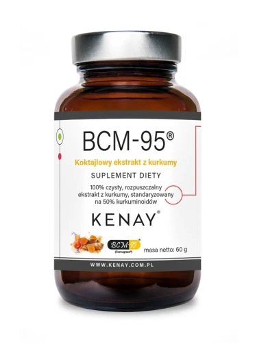 Kenay Kurkuma 60g - rozpuszczalny ekstrakt BCM-95® (CURCUGREEN®)