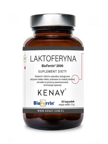 Kenay Laktoferyna BioFerrin® 2000 (30 kap)