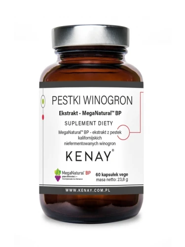 Kenay Ekstrakt z pestek winogron (60 kap)