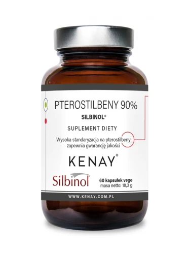 Kenay Pterostilbeny 90% SILBINOL® (60 kap)