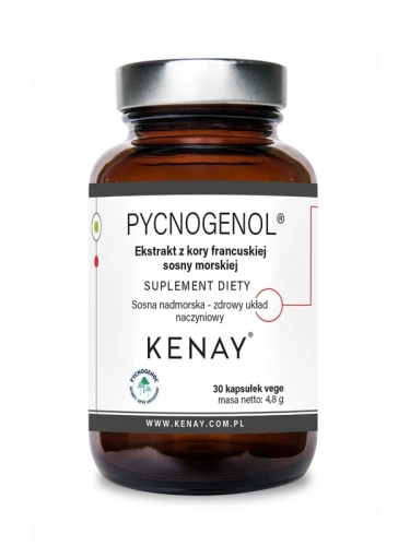 Kenay Pycnogenol® Ekstrakt z kory francuskiej sosny morskiej (30 kap)