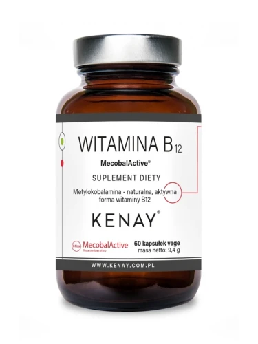 Kenay Witamina B12 250 mcg (metylokobalamina) MecobalActive® (60 kap)