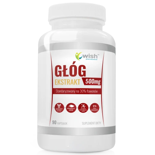 Wish  Głóg ekstrakt 500mg (90 kaps.)