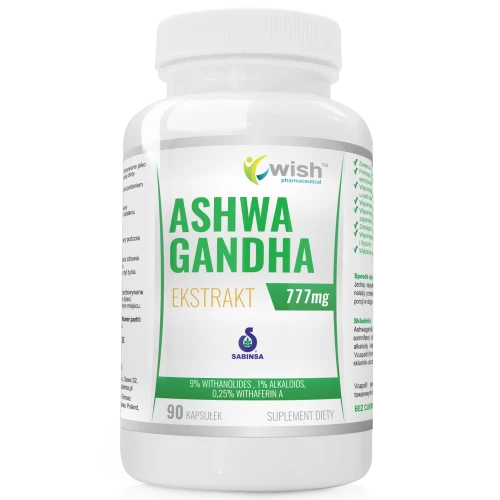 Wish Ashwaganda ekstrakt 777 mg (90 kaps.)