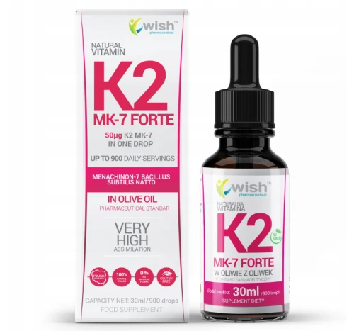 Wish Witamina K2 MK-7 Forte (30 ml)
