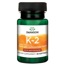 Swanson Witamina K2 +  Nattokinaza (30 kap)