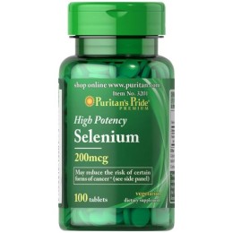 Puritan's Pride Selen 200 µg - (100 tab)