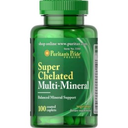 Puritan's Pride Super Multi Minerały Chelatowane - (100 tab)