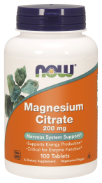NOW Foods  Cytrynian magnezu 200mg (100 tab)