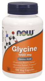 NOW Foods  Glycine - Glicyna 1000 mg (100 kap)