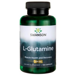 Swanson L-glutamina 500mg - (100 kap)