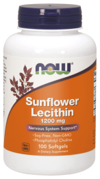 NOW Foods Sunflower Lecithin 1200 mg – Lecytyna Słonecznikowa 1200 mg – (200 kap)