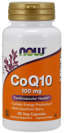 Now Foods koenzym 100 mg + Głóg ( 90kap)