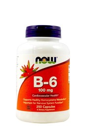 NOW Foods B-6 100 mg – witamina B6 (250 kap)