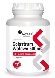 Aliness Colostrum Wołowe IG 40% 500 mg  (100 kap)