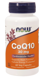 NOW Foods Koenzym Q10 30 mg (60 kap)