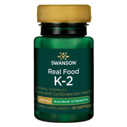 Swanson Witamina K2 MK-7 Naturalna 200mcg - (30 kap)