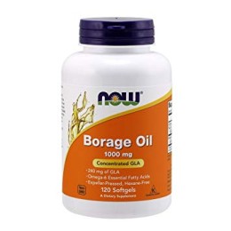 NOW Foods Borage Oil – Olej z ogórecznika 1000 mg (120 kap)