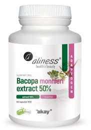 Aliness Bacopa monnieri extract 50% 500 mg  (100kap)