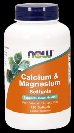 NOW Foods Magnesium & Calcium + D3 + Cynk (120 kap)